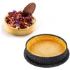 Bakeware Tools 10st Cake Mold Mousse Tart Ring Round-Shape Dessert Pies Decorating Tool Perforated Baking Cutter DIY