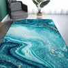 Carpets Nordic Style Abstract Marble Motage moderne salon Blue Green Area Tapis pour le couloir Chambre de chambre ￠ coucher d￩coration Mat ￠ domicile