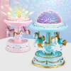 Decoratieve objecten Figurines Merry-Go-Round Music Boxes Music Baby Room Decoratie Geschenken UNISEX Kerst Horse Carrousel Box Home Decor WF916 220930