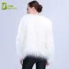 Faux Fur LED jas podium komt vrouwelijke lichtgevende kleding jas Bar dansshow faux bontjassen ster nachtclub Kerst jas Y2209