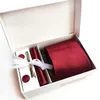 Exsafa Mens Tie Spot Gift Box 6 -delige set stropdas Pocket Square kraag clip manchet