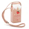 이브닝 백 여성 창조적 우유 상자 귀여운 과일 인쇄 디자이너 가방하라 주쿠 2022 작은 핸드백