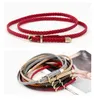 Belts Bohemia Women Fashion Woven Waist Rope Thin Leather Braided Belt Pin Buckle Tie Wrap Strap Ladies Dress Lace-up Corset Waistband