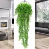 Dekorativa blommor 1 PC 80 cm/120 cm konstgjorda gröna växter som hänger murgröna blad Radish Fake Vine Home Garden Wall Party Decoration