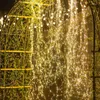 ストリングフェアリーランプ銅線LEDストリングライトクリスマス滝屋外ベッドルームホームウェディングイヤーデコレーションバッテリーライト