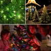 Dizeler 2023 Yıllık Noel Peri Işıkları Açık Bahçe LED String Işık Ağacı Dekorasyonu Çelenk Su Geçirmez 110V-220V