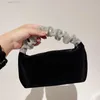 Trend Velvet Evening Bag Designer Ruched Diamonds Women Handbags Luxury Rhinestones Lady Hand Bags Shiny Party Clutch Purse 2022