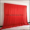 Party Decoration 3x/10x10ft Ice Silk Fabirc Backdrop Curtain Drapes Stage For Wedding Event Banquet Baby Shower Birthday Wall Drop de Dhtdj