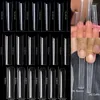 False Nails 240pcs/Bag 3Xl No C Curve Long Coffin Nail Extra Half Cover Straight French Art Tips Salon Supply Manicure Tools