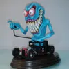 Party Decoration Angry Big Mouth Monster Driving Statue Rat Fink Halloween Figurines Resin Crafts Sculpture Home Decor Ornament 220930