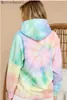 Women's Hoodies Sweatshirts Women Tie Dye Hoodie Sweatshirts Autumn Long Sleeve 2020 Oversize Ladies Pullovers Casual Loose Pocket Hooded Shirt Streetwear T220929