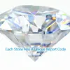 Beads Wholesale Size 5x5-10x10mm White D Color VVS1 GH IJ Moissanites Triangle Shape Loose Stone With Certificate