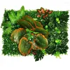 装飾的な花人工草芝生シミュレーション緑の植物結婚式の花の壁エルウィンドウリビングルーム装飾40cm 60cm