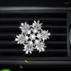 Decoraciones de interiores Cristal navide￱o copo de nieve CAR RIBINO Pearl Perl Perl Clip para fragancia de salida de aire Decoraci￳n