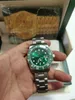 With original box Mens Watches 40mm Ceramic Bezel full Stainless Steel Automatic Mechanics Movment Green reloj de lujo Sapphire 5ATM waterproof Watch 2813