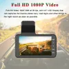 4 tums bil DVR Dash Cam Front och BACK CAMERA VIDEO RECORDER Dual Lens Cycle Recording Night Vision G-Sensor 1080p Dashcam