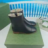 Women's Stiletto Boots Shoes Designer Luxury Canvas Marmont Ankle Bootie Brown Browes