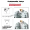 Faux Pelz Frauen Liner Ente Unten Jacke Oansatz Variable V-ausschnitt 2022 Neue Weibliche Winter Warm Halten Kragenlose Ultraleicht Stepp puffer Mantel Y2209