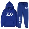 Mens Hoodies Solid Tracksuit Hooded Pullover Sweatpants Sports Suit Casual Jogger Sportwear 2 Piece Man Fleece Streetwear