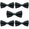 Bow Ties 5 PCS Kids Toddler Pre-Tied Tie School Party Baby Boys Solid Color Bowties BWTYY1005