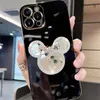 Überzug Glitzer Designer Strass Handyhüllen für iPhone 14 Plus Pro Max mit glänzender Make-up-Spiegelschale iPhone14 13 12 Mini 11 8 7 XR X Xs stoßfeste Schutzhülle