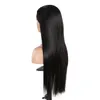 Długie proste peruki włosy czarne opaska do włosów zaopatrzenie się w perukę