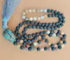 Chains 8mm Insane Agate 108 Beads Tassel Knotted Necklace Classic Buddhism Wristband Lucky Chakra Wrist Elegant Colorful Fancy Bracelet