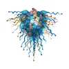 100% munblåst lampor ce ul Borosilicate Murano Style Glass Dale Chihuly Art Delicate Design Lamp Glass Flower Pendants