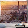 Tapis mural Boho, décor artistique Mandala, impression de nuit de ville, grand Cyberpunk Hippie suspendu Tapiz J220804