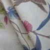 Curtain & Drapes Flower And Bird American Country Print Living Room Bedroom Balcony Bay Window Imitation Cotton Linen CNCurtain