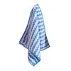 Kitchen striped rags Coral velvet non-stick oil and lint-free dish towel Thickened bamboo fiber cleaning towel
