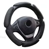 Car Steering Wheel Cover Fashion 9 Styles Breathable For 3738 Cm 145 "15" M Size 3D Sand Mesh Stereo Steering Wheel J220808