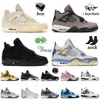 Ankunft Herren Basketball Jumpman Schuhe 4 4S IV Black Cat Taupe Haze Sail White Oreo Off Männer Frauen Jorda Jorden Sneakers Trainer mit