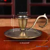 Candle Holders European Style Candlestick Valentines Day Handheld Retro Single Head Candlelight Stand Taper HolderCandleCandle