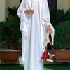 Элегантное платье Kaftan Женские платья для вечеринок Vonda с длинным рукавом атласный богемный праздник летний салат повседневный твердый vestido Robe 220811