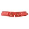 Celra Mulheres Lady Retro Double Buckle Belt Stretch Couro Faux Dressão elegante da cintura BLTHG0316 CAIS