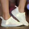 JawayKids Enfant Sneakers Fibre Optique Chaussures pour Garçons Filles Femmes USB Rechargeable Glowing Fun and Gift Kids 220811