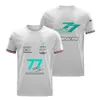 F1 Racing Suit de camisetas Time de corrida Terno de corrida casual Camiseta curta respirável e respirável PLUS SIZER PODE SER CULTA