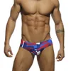 Swimwear masculin New Man's Camouflage Swimks Sexy Low Raist Swimming Swimming Boxers Patchwork Color Hot Vendre Summer