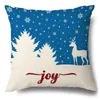 Chair Covers Christmas Hugging Pillowcase Flax Elk Amazon Style Sofa CushionChair