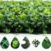 Coroas de flores decorativas Pcs Artificial Boxwood Grass 25x25cm Backdrop Painéis Topiary Hedge Plant Garden Backyard Cerca Greenery Wall De