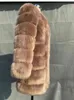 Zadorin Winter New Long Furry Faux Fur Coat Jackets 여성 두꺼운 따뜻한 보풀 모피 재킷 인과 파티 외투 스트리트웨어 T220810