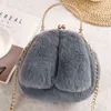 Borse a tracolla HBP Cute Girls Warm Plush Messenger Women Rabbit Ear Shape Chain Mobile Phone Small 220811