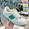 Kutu Klasik Deri Web Tereyağı Sneaker bej beyaz abanoz yeşili işlenmiş Siyah Süet Erkek kadın 3 ile Moda Vintage Screener Tasarımcı Gündelik Kirli Ayakkabı