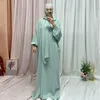 Ropa étnica Abaya Dubai Turquía musulmán Hijab vestido caftán marroquí para mujeres ropa de oración islámica Jilbeb Robe Longue Priere A220Q