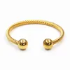 Twisted Cable Armband Splitter Armreifen Manschette Multi Armbänder Designer Schmuck Männer Frau Gold