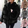 Vintage Lady Warm Fluffy Short Cappotti Luxury Plus Size Cappotto in pelliccia sintetica Donna Pelliccia impiombata Giacca autunno inverno morbida T220810