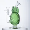 Stile ananas Giallo Verde Rosa Narghilè Nero Grigio Bong in vetro Unico Tubi da fumo da 7 pollici Bong Bubbler Mini Dab Oil Rigs Percolatori Perc con ciotola WP2194