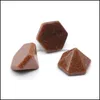 Steen losse kralen sieraden natuurlijke kristal piramide gezicht acc mineraal standbeeld ornament huizendecoratie drop levering dhc6q