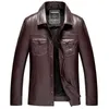 Мужские куртки мода Осеннее пальто Slim Short Lapel Young Men's Motorcycle Leather Jacketmen's